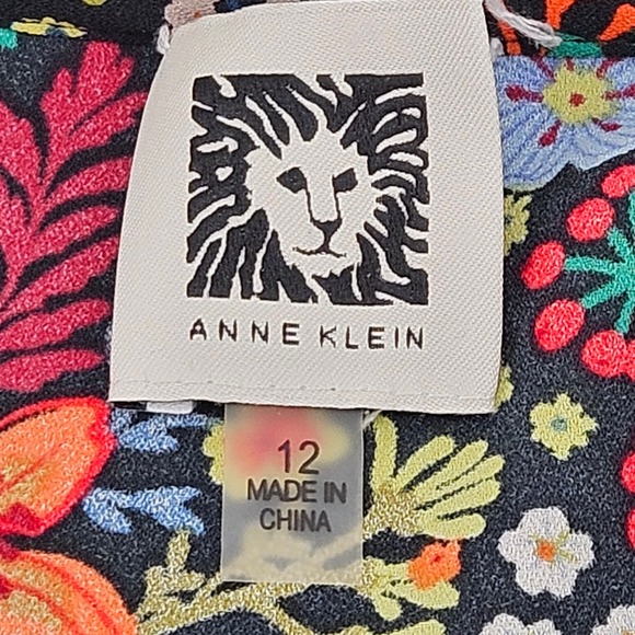 Anne Klein Maxi Dress Floral Print Sleeveless‎ Size 12 Vacation Cottage Spring - Picture 4 of 9